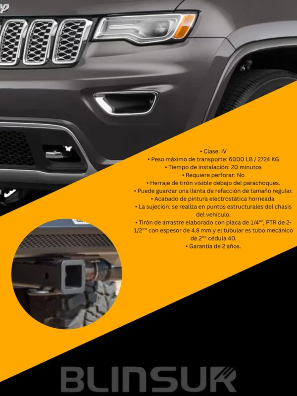 Tiron Jalon De Arrastre Jeep Grand Cherokee 2011 - 2021