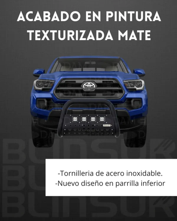 Burrera Black 4 Faros Para Mitsubishi L200 4x4 Diesel 24-25