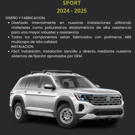 Bumper Guard Delantero Atlas Pa2 / Cross Sport 2024 2025 - Image 3