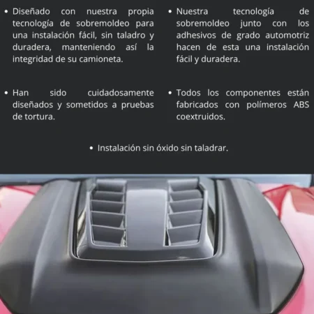 Toma De Aire Cofre Airdesign Chevrolet Silverado 2019 - 2025 - Image 3