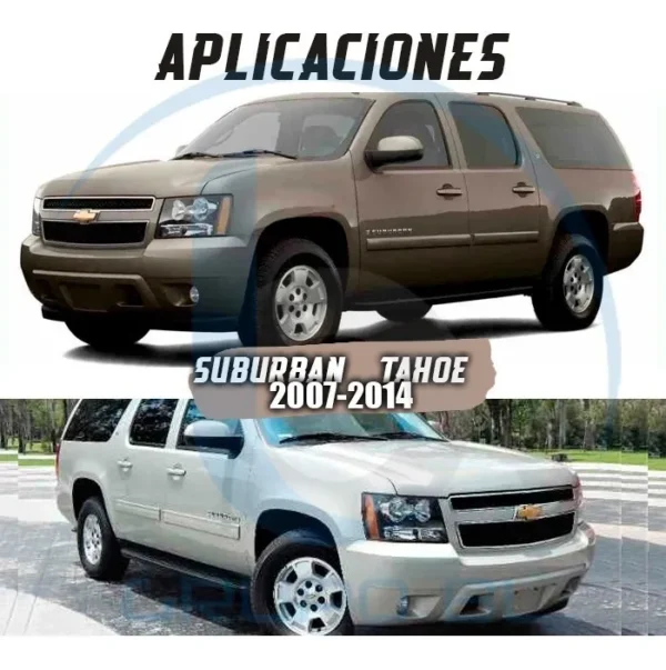 Burrera Super Bronco Chevrolet Suburban 2007-2014 Negro