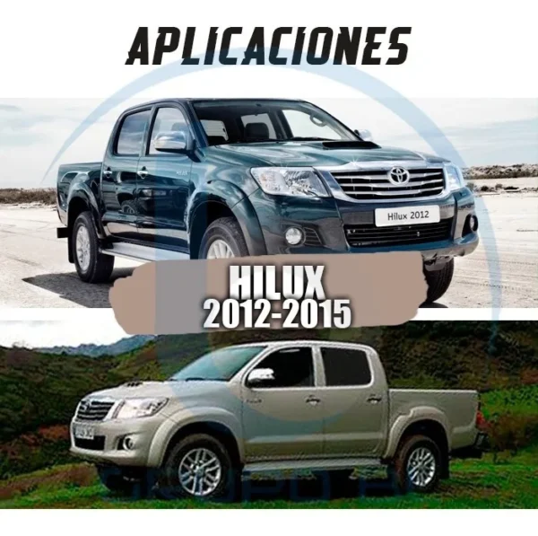 Burrera Super Bronco Toyota Hilux 2012-2015 Negro De Calidad