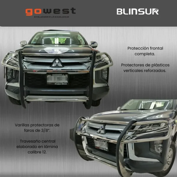 Burrera Euroguard Compatible Con F-150 Lobo 2015 - 2020 Inox