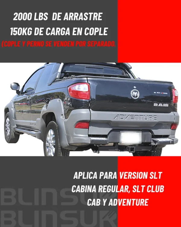 Tiron De Arrastre Dodge Ram 700 2015 - 2020 Bronx Negro
