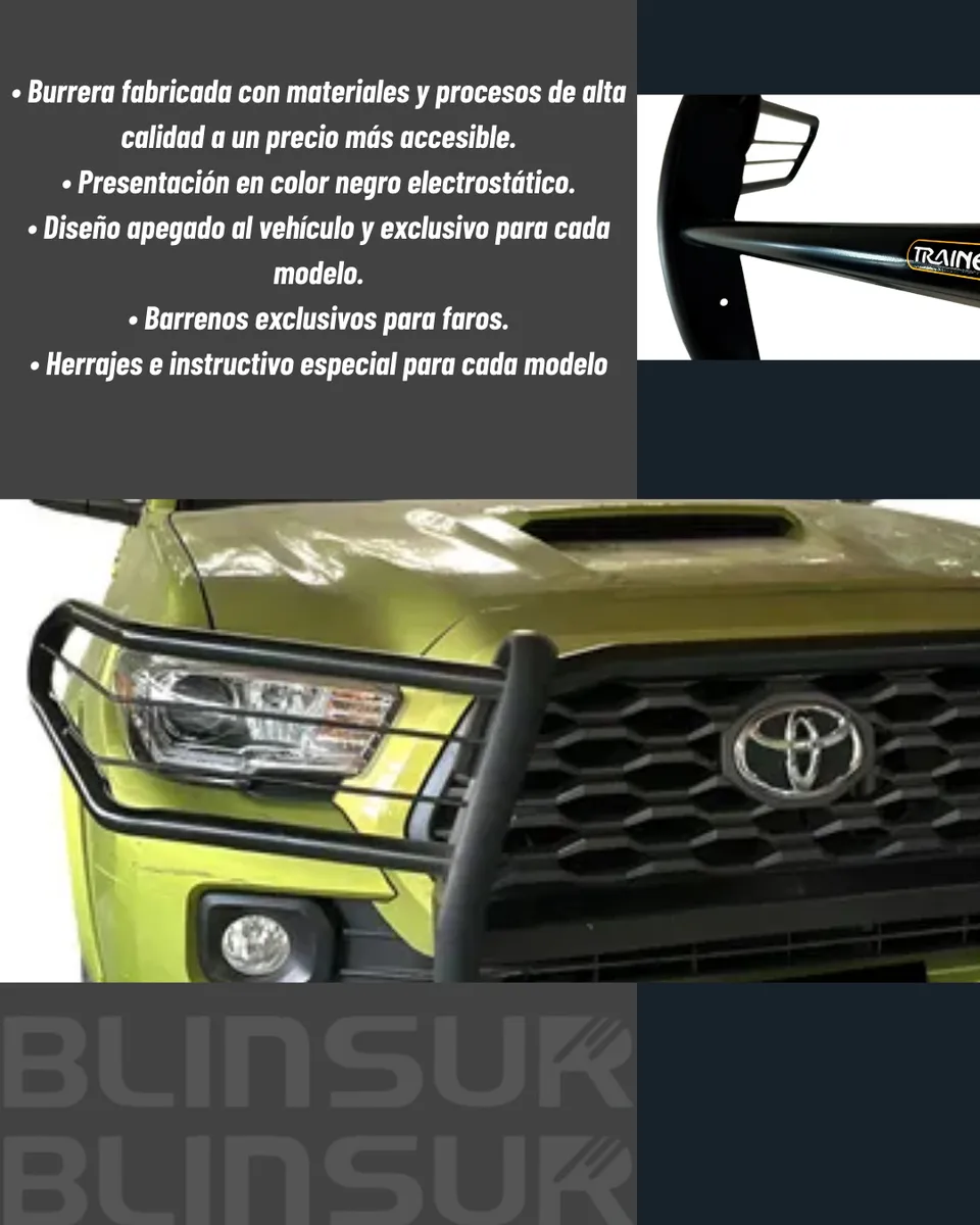 Burrera Defensa Cubrefaros Para Toyota Tacoma 2016 - 2023 - Image 3