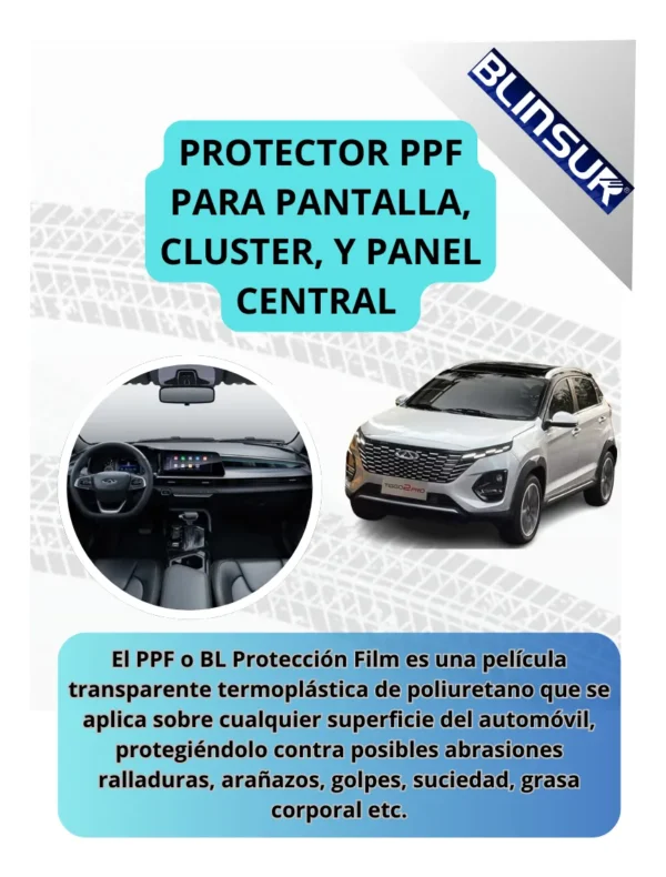 Protección Pantalla Clúster Panel Chirey Tiggo 2 Pro 2024