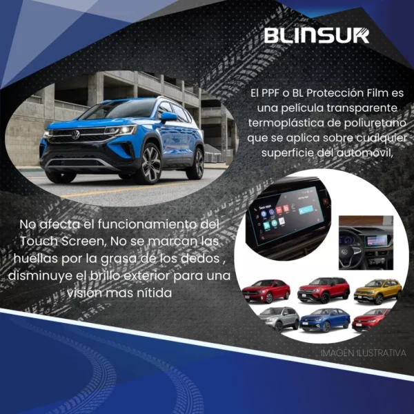 Protección Ppf De Pantalla Para Vw Taos 2024