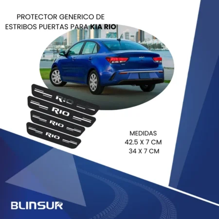 Cinta Protectora Bl Embellecedora De Estribos Para Kia Rio - Image 3