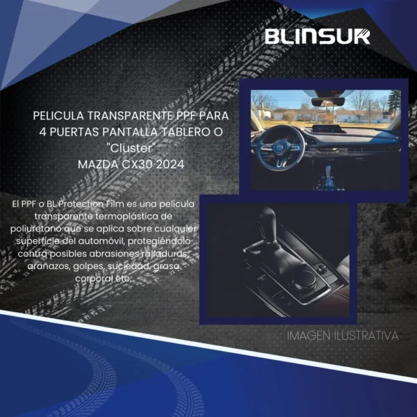 Protección P.centra, Pantalla Y Cluster Mazda Cx30 2024