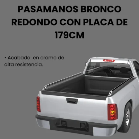 Barras Pasamanos Acero Chevrolet Silverado 179cm Cromado - Image 3