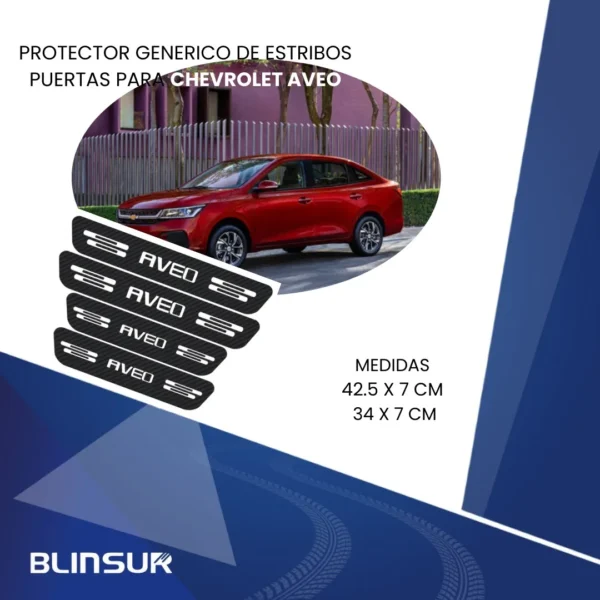 Cinta Protectora Bl Embellecedora De Estribos Para Aveo