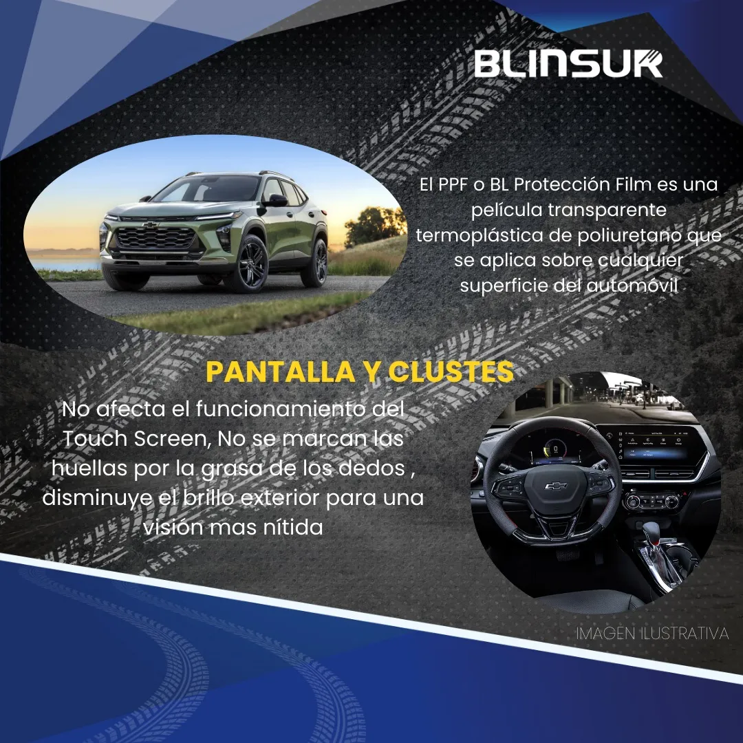 Protección Ppf Pantalla Y Clúster Para Chevrolet Trax 2024 - Image 3
