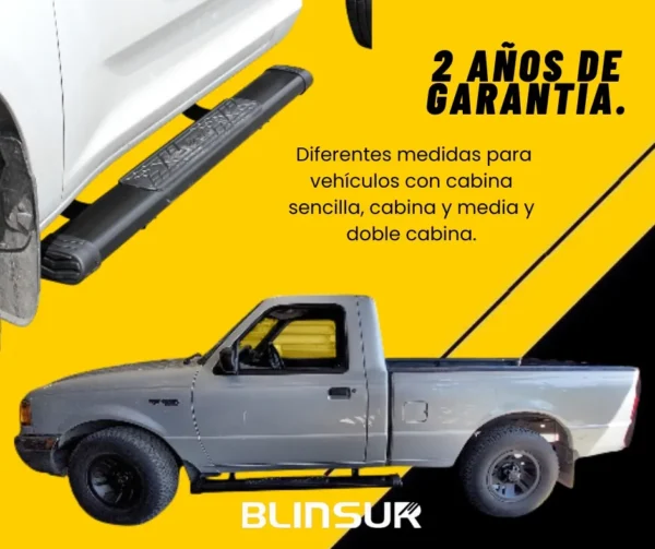 Estribos Chevrolet Silverado 2016 - 2018 Cabina Sencilla