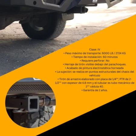 Tiron Jalon De Arrastre Toyota Hilux 2005 - 2022 Solden - Image 3