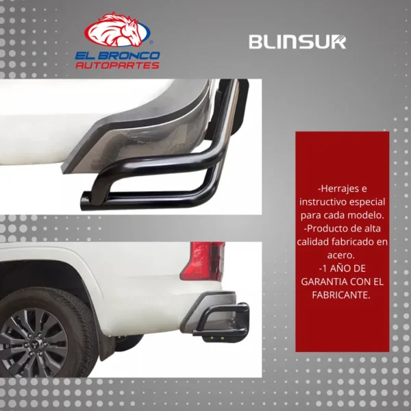 Burrera Bumper Trasero Para Mitsubishi L200 2025