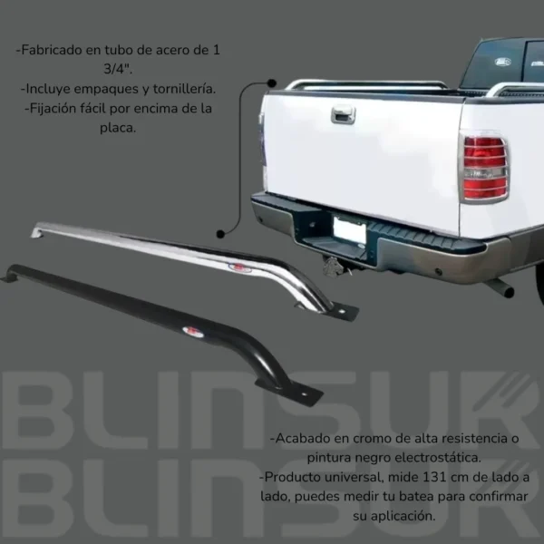 Barras Pasamanos Acero Ford Lobo/ranger/raptor 131cm Cromo