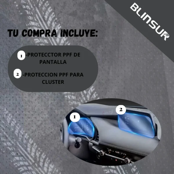 Mica Protector Pantalla Y Tablero Cluster Mazda 3 2019  2023