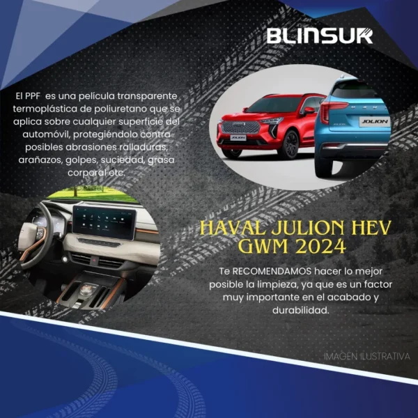 Protector Bl Pantalla Y Clúster Para Haval Julion Gwm 2024