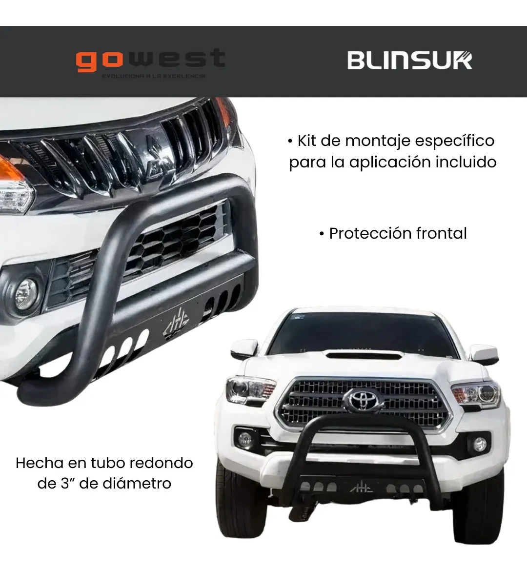 Burrera Protector Bar Ford Lobo F150 2009-2014 Pin - Image 3