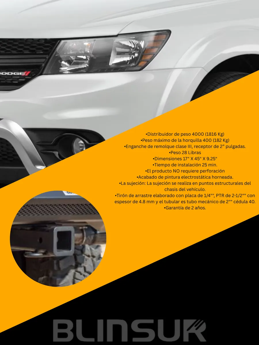 Tiron De Arrastre Jalon Sol Dodge Journey 2009-2018 - Image 3