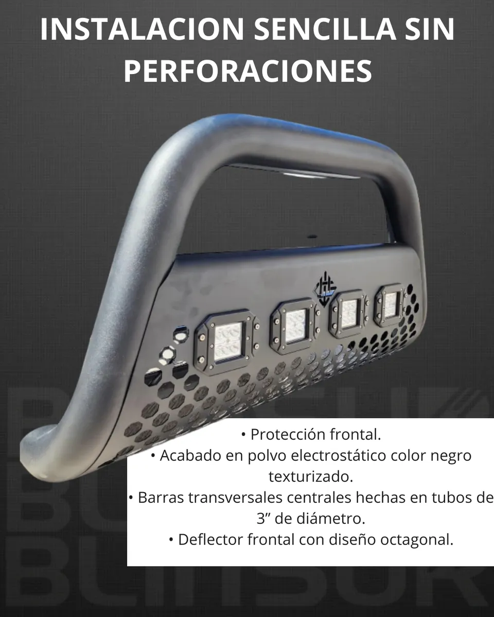 Combo Burrera Ultra Bar Toyota Hilux 2005 - 2015 + 4 Faros - Image 3