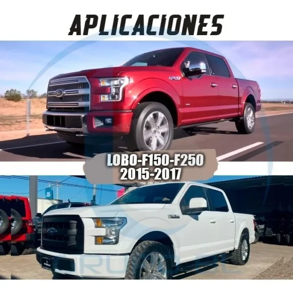 Burrera Super Bronco Ford Lobo F-150 2015-2017 Negro