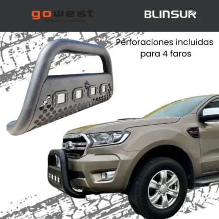 Burrera Ultra Bar 4 Faros Volkswagen Amarok 2010 - 2020 + - Image 4