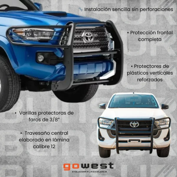 Burrera Euroguard Negra Para Nissan D22 Gasolina 2009 - 2015