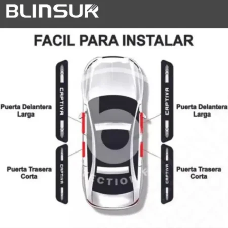 Sticker Protección De Estribos Puertas Chevrolet Captiva - Image 4