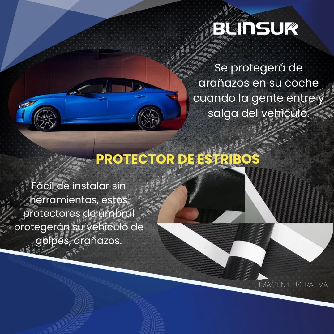 Sticker Protección De Estribos Puertas Sentra - Image 4