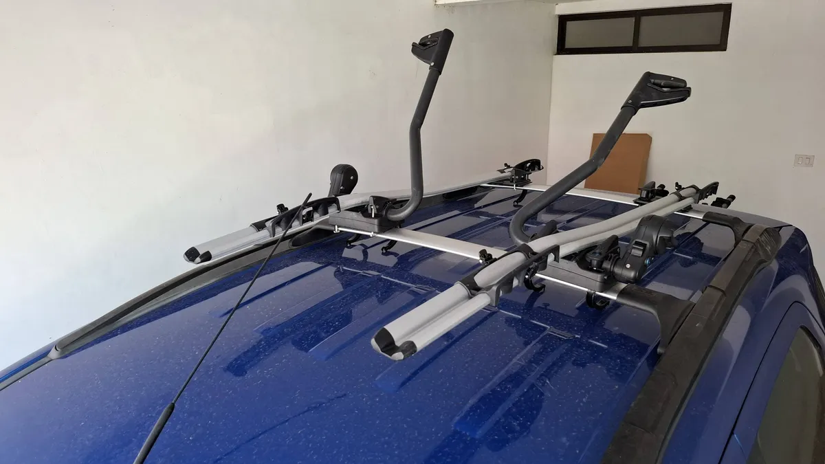 Portabicicletas De Techo Plata Para 1 Bicicleta - Image 4