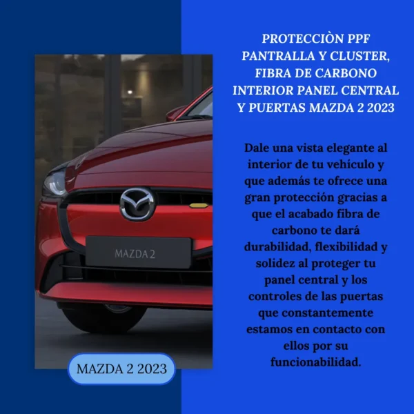 Kit Protector En Ppf Y Fibra De Carbono Mazda 2 2023