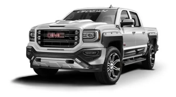 Bumper Delantero Con Led Drl Airdesign Gmc Sierra 2016-2018