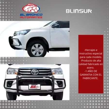Burrera Bumper Delantero Para Toyota Hilux Del 2016 Al 2023 - Image 4