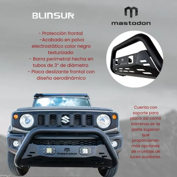 Kit Burrera Rage Peugeot Landtrek 2021 - 2022 + 2 Luces Led
