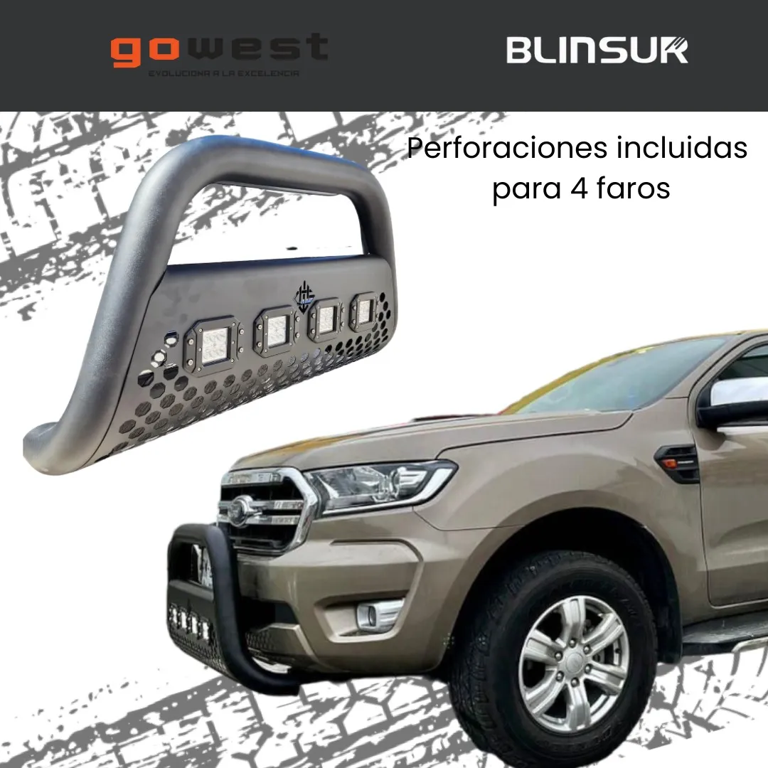 Burrera Tumbaburros Ultra Bar 4 Faros Ford Ranger 1998-2009 - Image 4