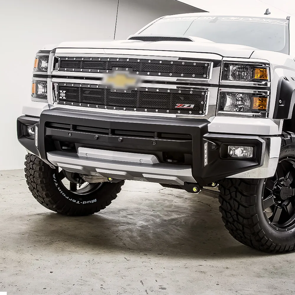 Bumper Delantero Con Faros Drl Silverado 1500 2014 - 2015 - Image 4
