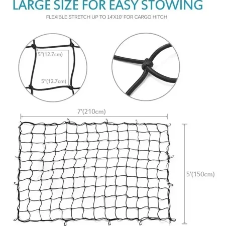 Red De Carga Mictuning 4.9 X 5.9 Para Camioneta Suv Remolque - Image 5