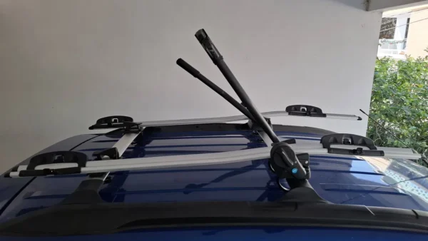 Portabicicletas De Techo Plata Para 1 Bicicleta