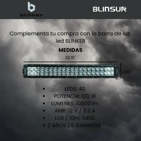 Kit Burrera Baja Bar Mitsubishi L200 2020 - 2022 + Barra Led - Image 5