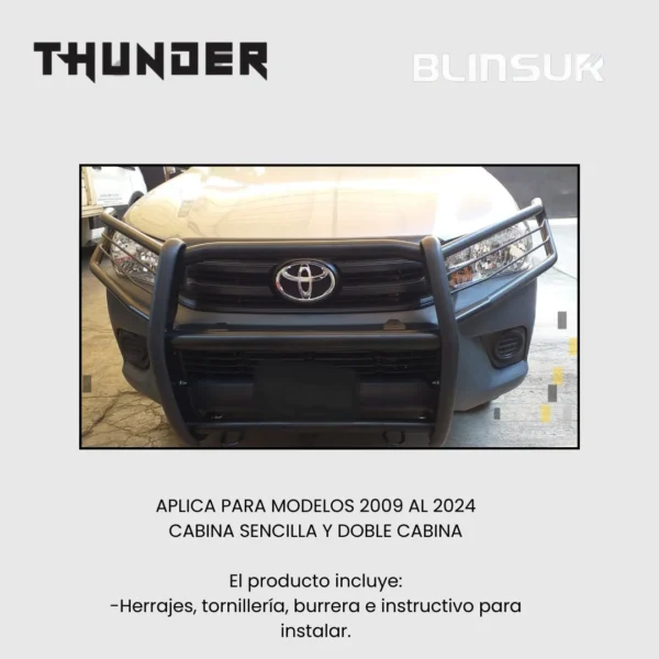 Burrera Euroguard Toyota Hilux 2009 - 2024 Thunder