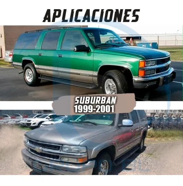 Burrera Super Bronco Chevrolet Suburban 1999-2001 Negro