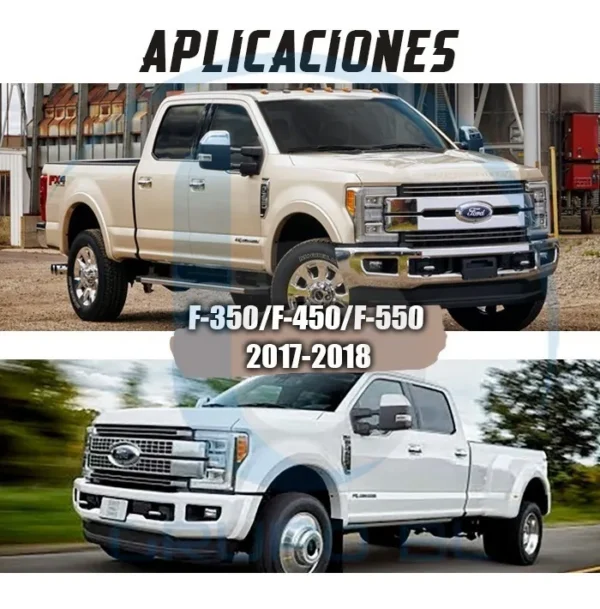 Burrera Super Bronco Super Duty F-250 Doble Cab 17-18 Negro