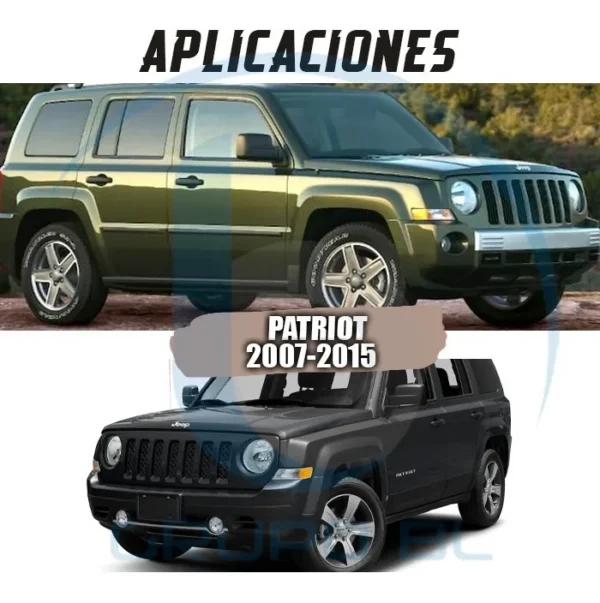 Burrera Super Bronco Jeep Patriot 2007-2015 Negro