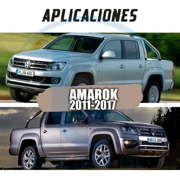 Burrera Super Bronco Volkswagen Amarok 2011-2017 Negro