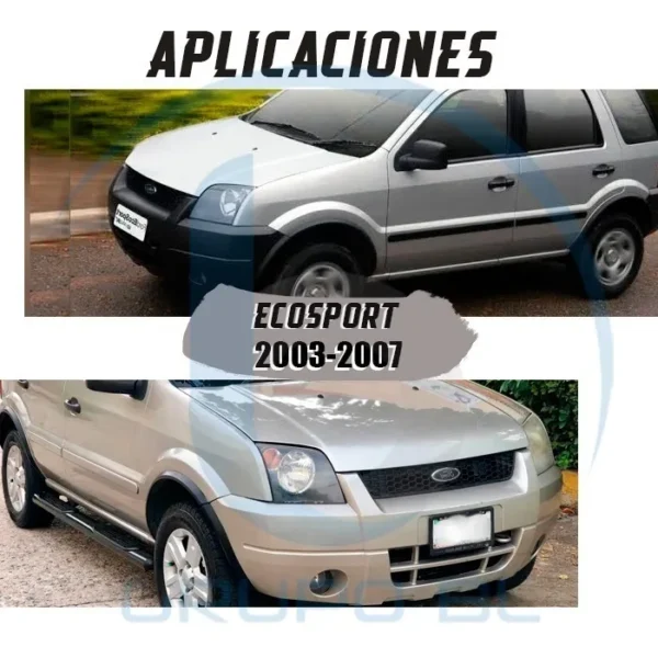 Burrera Cubrefaros Trainer Ford Ecosport 2003-2007 Negro